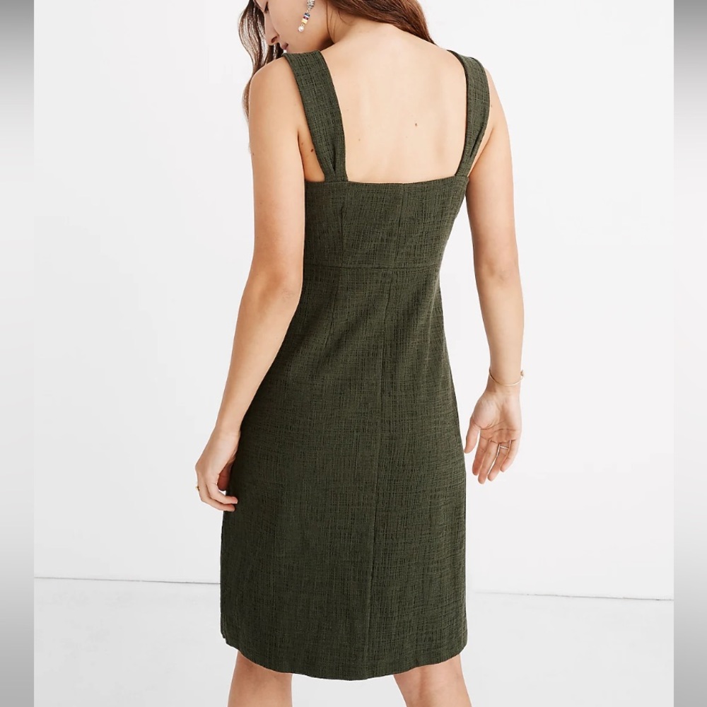 Madewell Texture & Thread Button-Front Tank Dress - Picture 2 of 7